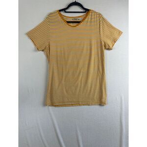 Saks Fifth Avenue T Shirt‎ Women's Large Short Sleeve Striped